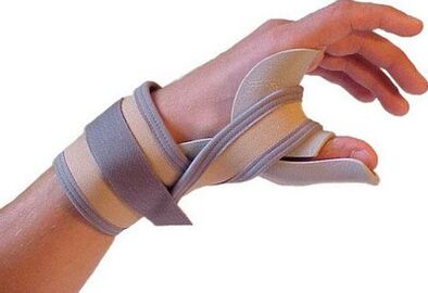 Stabilization of the thumb of the hand for injury